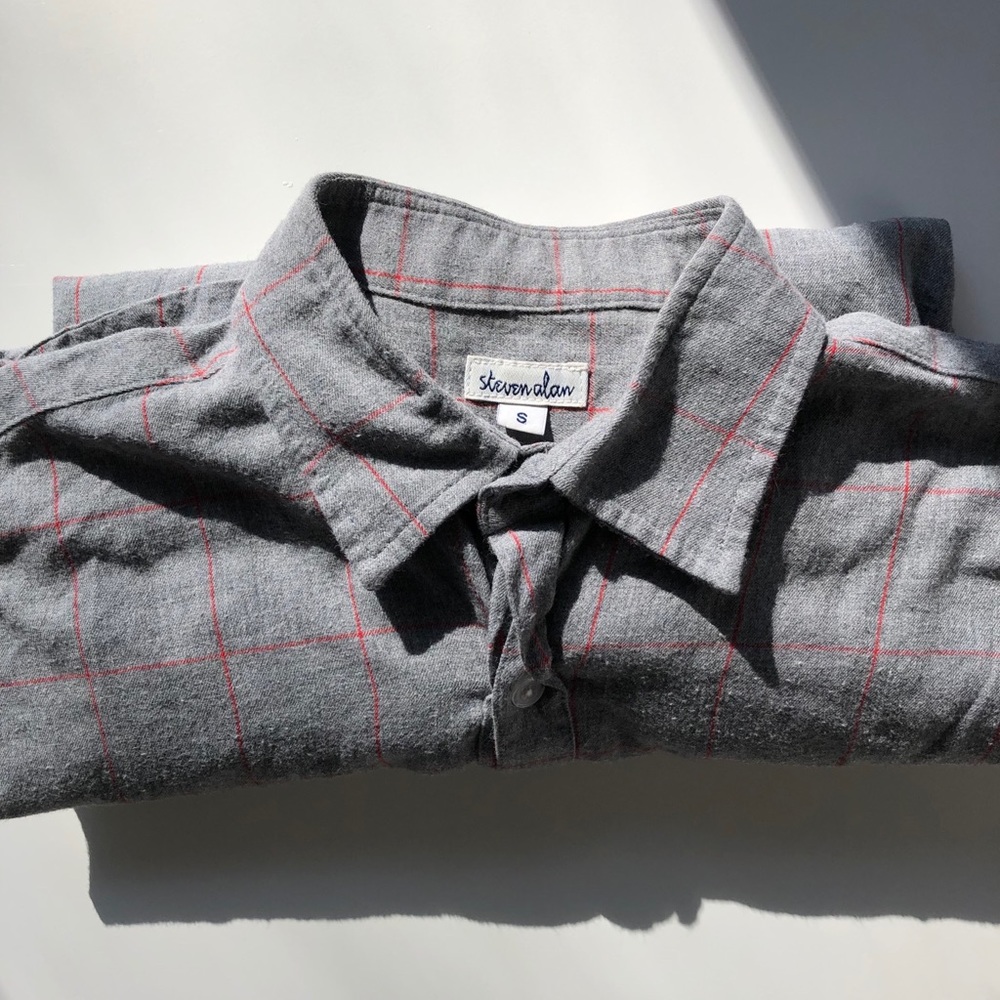 Steven Alan reverse seam button-up shirt